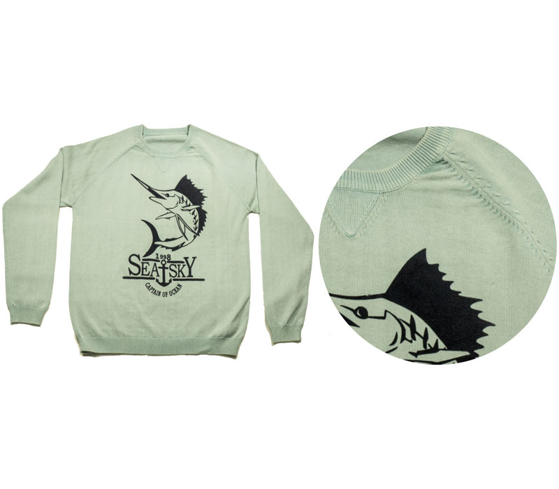 cpl_sky01 Men's Over Dyed Raglan Pull Over