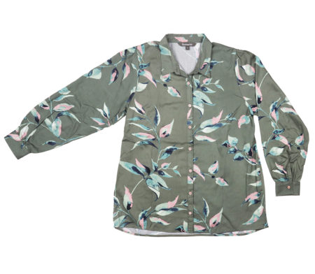 WT22-52 (Curved Yoke Button Through Shirt)