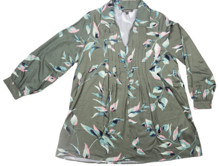 WT22-50 Collared Pin tuck Tunic